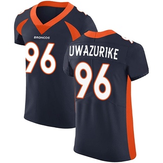 Elite Eyioma Uwazurike Men's Denver Broncos Alternate Vapor Untouchable Jersey - Navy