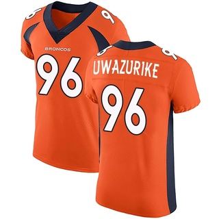 Elite Eyioma Uwazurike Men's Denver Broncos Team Color Vapor Untouchable Jersey - Orange