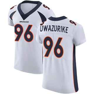 Elite Eyioma Uwazurike Men's Denver Broncos Vapor Untouchable Jersey - White