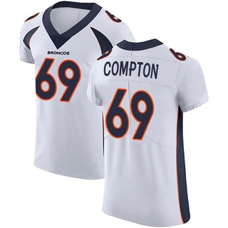 Elite Tom Compton Men's Denver Broncos Vapor Untouchable Jersey - White