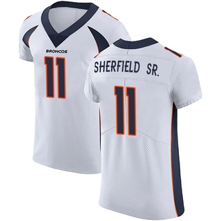Elite Trent Sherfield Sr. Men's Denver Broncos Vapor Untouchable Jersey - White