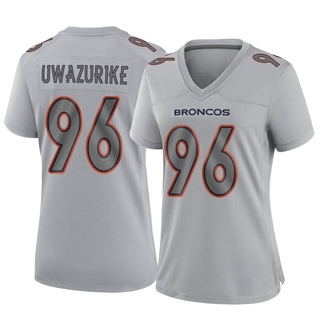 Game Eyioma Uwazurike Women's Denver Broncos Atmosphere Fashion Jersey - Gray