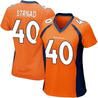 Game Justin Strnad Women's Denver Broncos Team Color Jersey - Orange