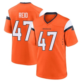 Game Karene Reid Men's Denver Broncos Jersey - Orange