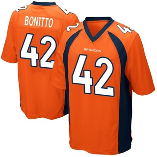 Game Nik Bonitto Men's Denver Broncos Team Color Jersey - Orange