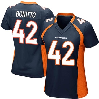 Game Nik Bonitto Women's Denver Broncos Alternate Jersey - Navy Blue