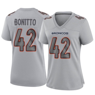 Game Nik Bonitto Women's Denver Broncos Atmosphere Fashion Jersey - Gray