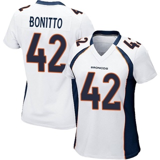 Game Nik Bonitto Women's Denver Broncos Jersey - White