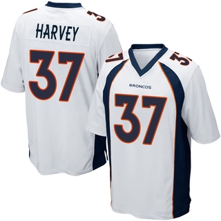 Game RJ Harvey Men's Denver Broncos Jersey - White