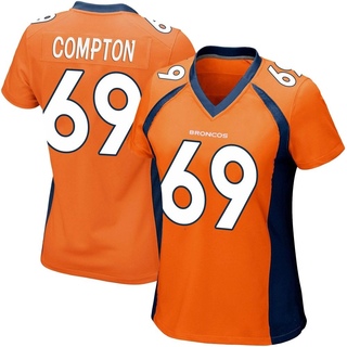 Game Tom Compton Women's Denver Broncos Team Color Jersey - Orange