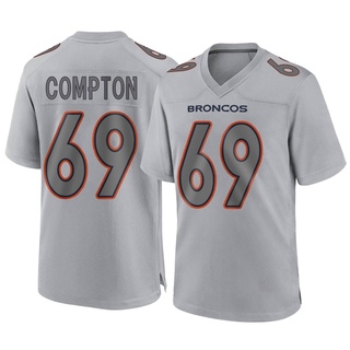 Game Tom Compton Youth Denver Broncos Atmosphere Fashion Jersey - Gray