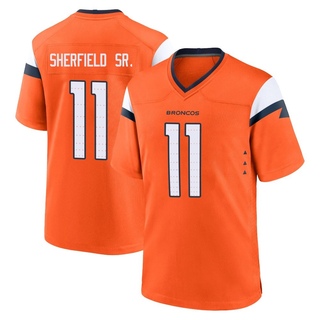 Game Trent Sherfield Sr. Men's Denver Broncos Jersey - Orange