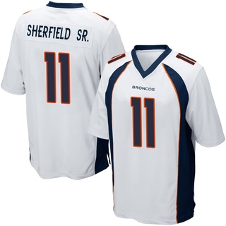 Game Trent Sherfield Sr. Men's Denver Broncos Jersey - White