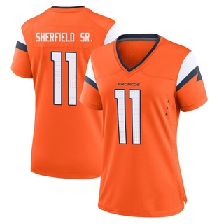 Game Trent Sherfield Sr. Women's Denver Broncos Jersey - Orange
