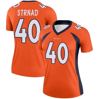 Legend Justin Strnad Women's Denver Broncos Jersey - Orange