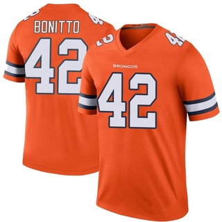 Legend Nik Bonitto Youth Denver Broncos Color Rush Jersey - Orange