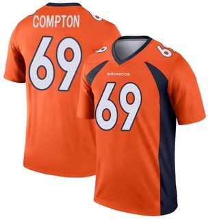 Legend Tom Compton Men's Denver Broncos Jersey - Orange