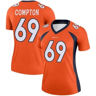 Legend Tom Compton Women's Denver Broncos Jersey - Orange
