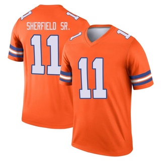 Legend Trent Sherfield Sr. Men's Denver Broncos Alternate Mile High Collection 1977 Throwback Jersey - Orange
