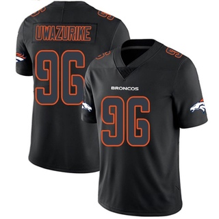 Limited Eyioma Uwazurike Men's Denver Broncos Jersey - Black Impact