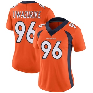 Limited Eyioma Uwazurike Women's Denver Broncos Team Color Vapor Untouchable Jersey - Orange