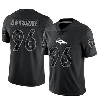 Limited Eyioma Uwazurike Youth Denver Broncos Reflective Jersey - Black