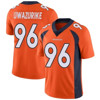 Limited Eyioma Uwazurike Youth Denver Broncos Team Color Vapor Untouchable Jersey - Orange