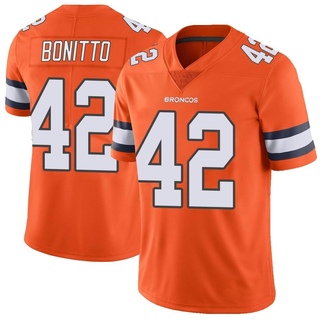 Limited Nik Bonitto Men's Denver Broncos Color Rush Vapor Untouchable Jersey - Orange