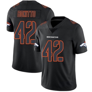 Limited Nik Bonitto Men's Denver Broncos Jersey - Black Impact