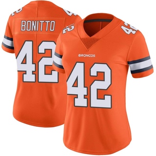 Limited Nik Bonitto Women's Denver Broncos Color Rush Vapor Untouchable Jersey - Orange