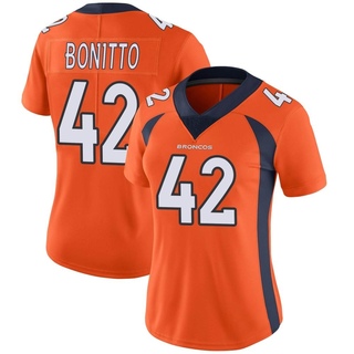 Limited Nik Bonitto Women's Denver Broncos Team Color Vapor Untouchable Jersey - Orange
