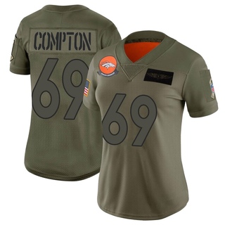 Limited Tom Compton Women's Denver Broncos 2019 Salute to Service Jersey - Camo