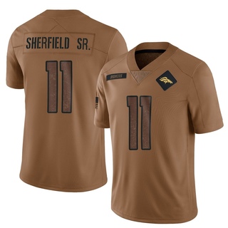 Limited Trent Sherfield Sr. Men's Denver Broncos 2023 Salute To Service Jersey - Brown