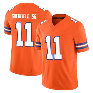 Limited Trent Sherfield Sr. Men's Denver Broncos Alternate Vapor F.U.S.E. Mile High Collection 1977 Throwback Jersey - Orange