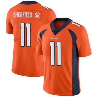 Limited Trent Sherfield Sr. Men's Denver Broncos Team Color Vapor Untouchable Jersey - Orange